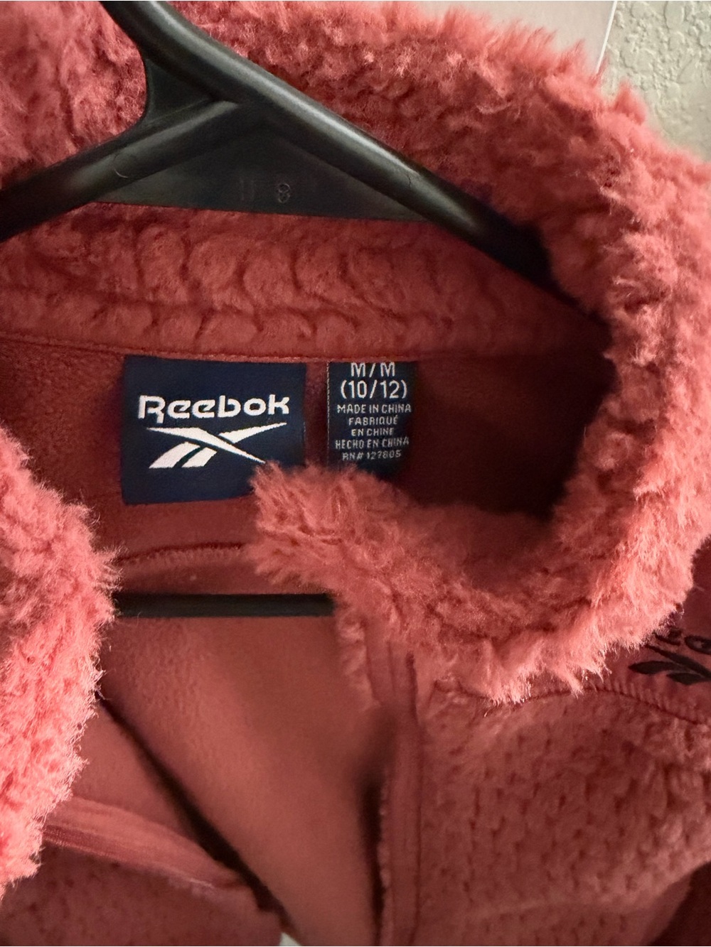 Excellent condition Girls Reebox fleece jacket - Picture 3 of 3